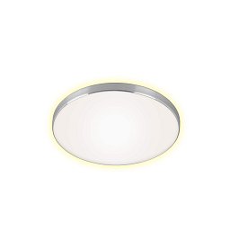 Obrázek pro produkt LED stropní svítidlo, pr. 35,5 cm, 18 W, hliník-bílé - BRILONER