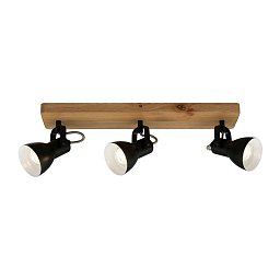Obrázek pro produkt Bodové svítidlo 48 cm 3xGU10 35W černá - BRILO