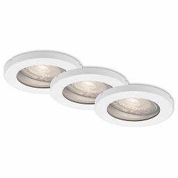 Obrázek pro produkt 3ks sada LED vestavné svítidlo, pr. 8,5 cm, 5 W, bílé - BRILONER