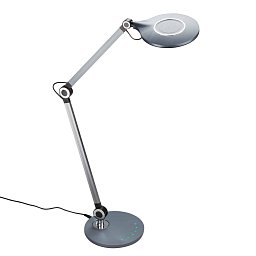 Obrázek pro produkt CCT LED stolní lampa na psací stůl, pr. 20 cm, 9 W, antracit - BRILO