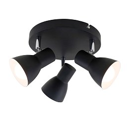 Obrázek pro produkt Bodové svítidlo pr. 21 cm 3x E14 25W černá - BRILONER