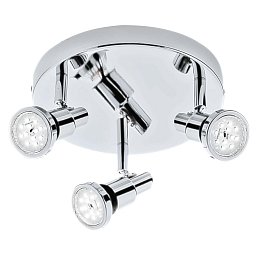 LED bodové svítidlo pr. 21 cm 3xGU10 4,8W 400lm chrom - BRILONER Obrázek pro produkt LED bodové svítidlo pr. 21 cm 3xGU10 4,8W 400lm chrom - BRILONER