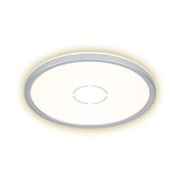 Obrázek pro produkt Slim svítidlo LED panel, pr. 29,3 cm, 2400 lm, 18 W, stříbrná - BRILONER