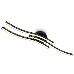 Obrázek pro produkt LED nástěnné a stropní svítidlo, 80,5 cm, 19 W, 700 lm, černá - BRILO