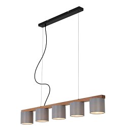 Obrázek pro produkt Závěsné svítidlo, 110 cm, max. 25 W, šedá - BRILONER