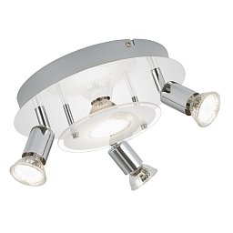Obrázek pro produkt Stropní svítidlo, pr. 25 cm, 12 W, 1000 lm, chrom - BRILONER