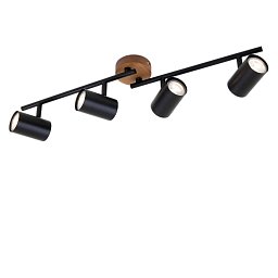 Obrázek pro produkt Bodové svítidlo 68,2 cm 4xGU10 max. 35W černá - BRILONER