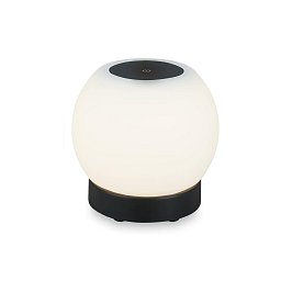 Obrázek pro produkt LED bateriové stolní svítidlo, pr.16 cm, LED modul, 3W, 350 lm, černá - BRILO