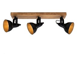 Obrázek pro produkt Bodové svítidlo 50 cm 3x E14 25W černá - BRILONER