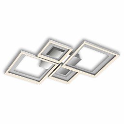 Obrázek pro produkt LED stropní svítidlo, 53 cm, 24 W, 120 lm, hliník-chrom - BRILO