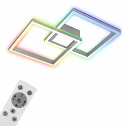 Obrázek pro produkt RGB CCT LED stropní svítidlo, 59,7 cm, 44 W, 4400 lm, hliník - BRILO