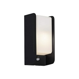 Obrázek pro produkt Venkovní svítidlo s čidlem 25,5 cm 1x E27 12W černá - BRILO