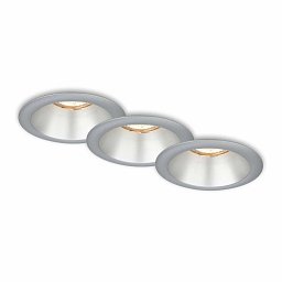 Obrázek pro produkt Vestavná svítidla sada, pr.9,5 cm, 3x GU10, matný chrom - BRILONER