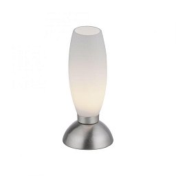 Obrázek pro produkt JOY LED stolní lampa stříbrná opálové sklo 3 krokové dotykový stmívač 3000K - PAUL NEUHAUS