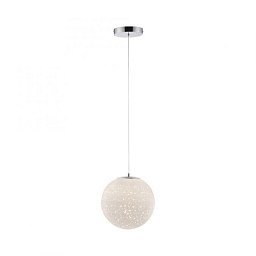 Obrázek pro produkt BOLO LED závěsné svítidlo chrom bílées opálové sklo 25cm nastavitelná výška 3000K - PAUL NEUHAUS