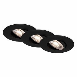 Obrázek pro produkt LED vestavné svítidlo 4,4 cm 3x 4,9W 480lm černá - BRILONER