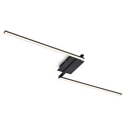 Obrázek pro produkt LED stropní svítidlo, 143,6 cm, 12 W, černá - BRILO