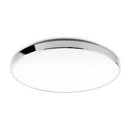 Obrázek pro produkt LED stropní svítidlo, pr. 35,5 cm, 18 W, bílé-chrom - BRILONER