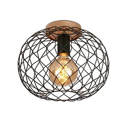 Obrázek pro produkt Stropní svítidlo pr. 30 cm 1x E27 40W černá - BRILO