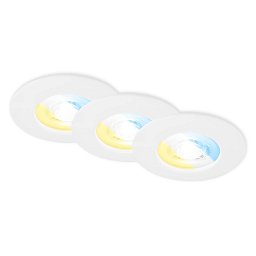 Obrázek pro produkt 3ks sada CCT vestavné svítidlo, 9 cm, 4,9W, 580lm, bílé - BRILONER