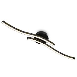 Obrázek pro produkt LED nástěnné a stropní svítidlo, 80,5 cm, 12 W, 700 lm, černá - BRILO