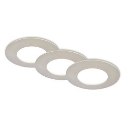 Obrázek pro produkt 3ks sada CTS vestavné svítidlo, 9 cm, 4,9W, 580lm matný nikl - BRILONER