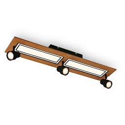 Obrázek pro produkt Stropní svítidlo, 78 cm, 3x GU10, max. 9W, černá - BRILO