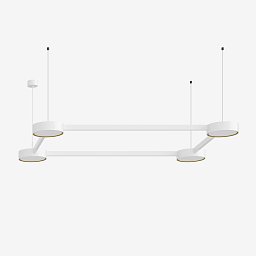 Obrázek pro produkt Závěsné svítidlo INFINITY II 62W LED 4000K akrylátové sklo bílá DALI 24.K2.60L - LUCIS
