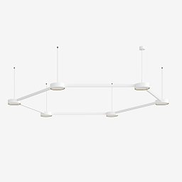 Obrázek pro produkt Závěsné svítidlo INFINITY II 92,9W LED 3000K akrylátové sklo bílá 26.K1.60 - LUCIS