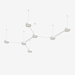 Obrázek pro produkt Závěsné svítidlo INFINITY II 108,4W LED 4000K akrylátové sklo bílá DALI 27.K2.60L - LUCIS