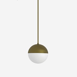 Obrázek pro produkt Závěsné svítidlo SEMILUNA 1x60(46)W E27 sklo chrom opál ZT.11.S200.77 - LUCIS