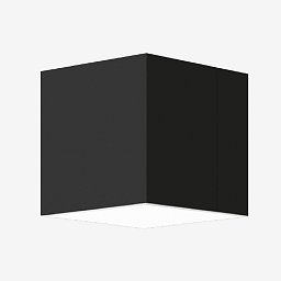 Obrázek pro produkt Stropní a nástěnné svítidlo IZAR C 30,3W LED 3000K akrylátové sklo černá IC.K1.440.93 - LUCIS