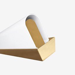 Obrázek pro produkt Nástěnné svítidlo AULA 9,1W LED 4000K akrylátové sklo mosaz DALI AU3.L4.600.74L - LUCIS