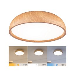 Obrázek pro produkt Selection Bathroom LED stropní svítidlo Oka IP44 CCT 230V 24W design dřevo - PAULMANN