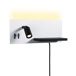 Obrázek pro produkt LED nástěnné svítidlo Serra USB C 2700K / 230V 5,5 / 1x2,6W stmívatelné bílá mat/černá mat - PAULMANN