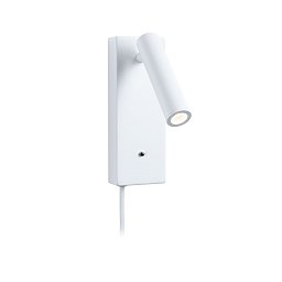 Obrázek pro produkt LED nástěnné svítidlo 3-krokové-stmívatelné Hulda USB C 3000K 230V 2,5W stmívatelné bílá mat - PAULMANN