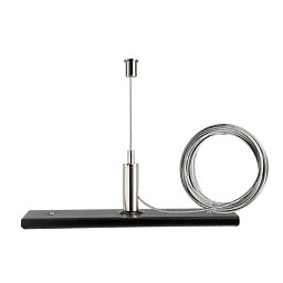 Deko-Light 1-fázový kolejnicový systém, D One závěsný držák 3m lanko, černá RAL 9011 120 mm - LIGHT IMPRESSIONS Obrázek pro produkt Deko-Light 1-fázový kolejnicový systém, D One závěsný držák 3m lanko, černá RAL 9011 120 mm - LIGHT IMPRESSIONS