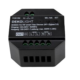 Obrázek pro produkt Deko-Light stmívač, RF-smart, 230V, 300W, IP20 RF / Zigbee 3.0 / Intelli-Push / triak