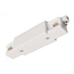 Deko-Light 1-fázový kolejnicový systém, D One podélná spojka s napájením levé-pravé, 220-240V bílá RAL 9016 121 mm - LIGHT IMPRESSIONS Obrázek pro produkt Deko-Light 1-fázový kolejnicový systém, D One podélná spojka s napájením levé-pravé, 220-240V bílá RAL 9016 121 mm - LIGHT IMPRESSIONS