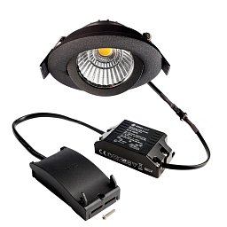 Obrázek pro produkt Deko-Light stropní vestavné svítidlo, Dione, 8,5 W, DTW, 1800-3000 K, černá, 220-240V 480lm