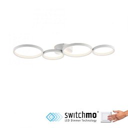 Obrázek pro produkt KIRINGE LED stropní svítidlo bílé kruhové 3 krokové stmívač moderní do interiéru krokově stmívatelné 3000K - PAUL NEUHAUS