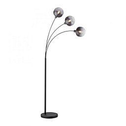 Obrázek pro produkt ZEA LED stojací svítidlo 3 ramenné černá kouřové sklo moderní nastavitelné - LEUCHTEN DIREKT / JUST LIGHT