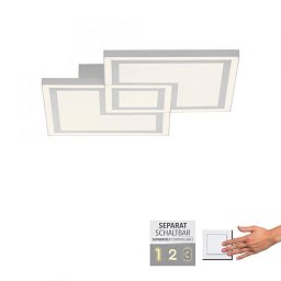 Obrázek pro produkt BEDGING LED stropní svítidlo bílé ovládání vypínačem teplé bílé světlo paměťová funkce 3000K - LEUCHTEN DIREKT / JUST LIGHT