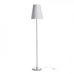 Obrázek pro produkt NYC/CONNY 25 stojanová Polycotton bílá/chrom 230V E27 7W - RED - DESIGN RENDL