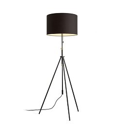 Obrázek pro produkt LUTON/RON 55 stojanová Polycotton černá/černá/kov 230V E27 11W - RED - DESIGN RENDL