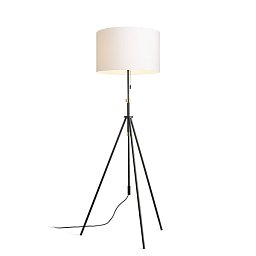 Obrázek pro produkt LUTON/RON 55 stojanová Polycotton bílá/černá/kov 230V E27 11W - RED - DESIGN RENDL