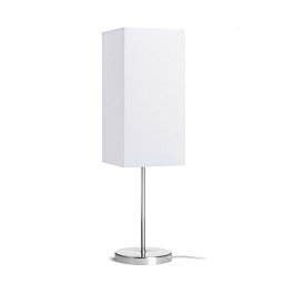 Obrázek pro produkt NYC/TEMPO 15/30 stolní Polycotton bílá/nikl 230V E27 7W - RED - DESIGN RENDL