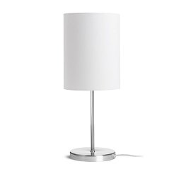 Obrázek pro produkt NYC/RON 15/20 stolní Polycotton bílá/nikl 230V E27 7W - RED - DESIGN RENDL