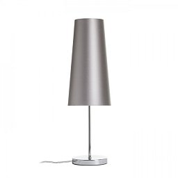 Obrázek pro produkt NYC/CONNY 15/30 stolní Monaco holubí šeď/stříbrné PVC/chrom 230V E27 7W - RED - DESIGN RENDL