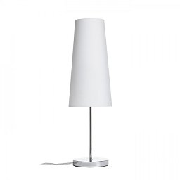 Obrázek pro produkt NYC/CONNY 15/30 stolní Polycotton bílá/chrom 230V E27 7W - RED - DESIGN RENDL